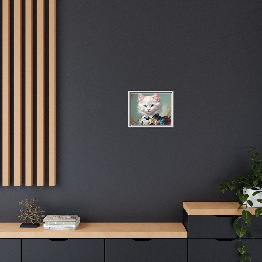 Framed Cat Portrait Art – Unique Wall Decor