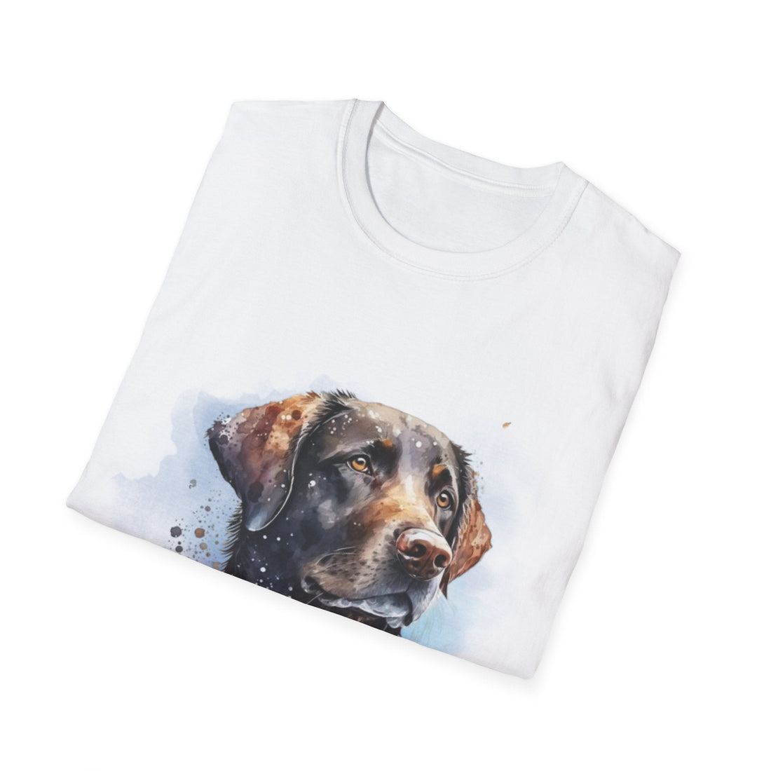 Watercolor Dog Art T-Shirt – Pet Lover Gift