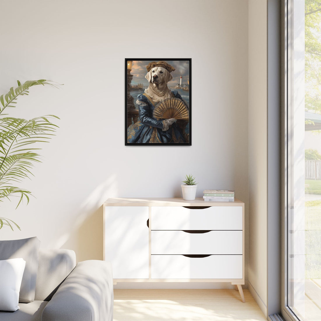 Whimsical Dog Portrait Canvas – Unique Pet Art