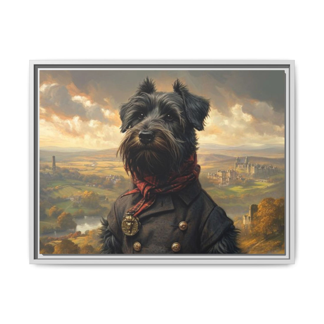 Framed Dog Portrait Canvas – Unique Wall Art