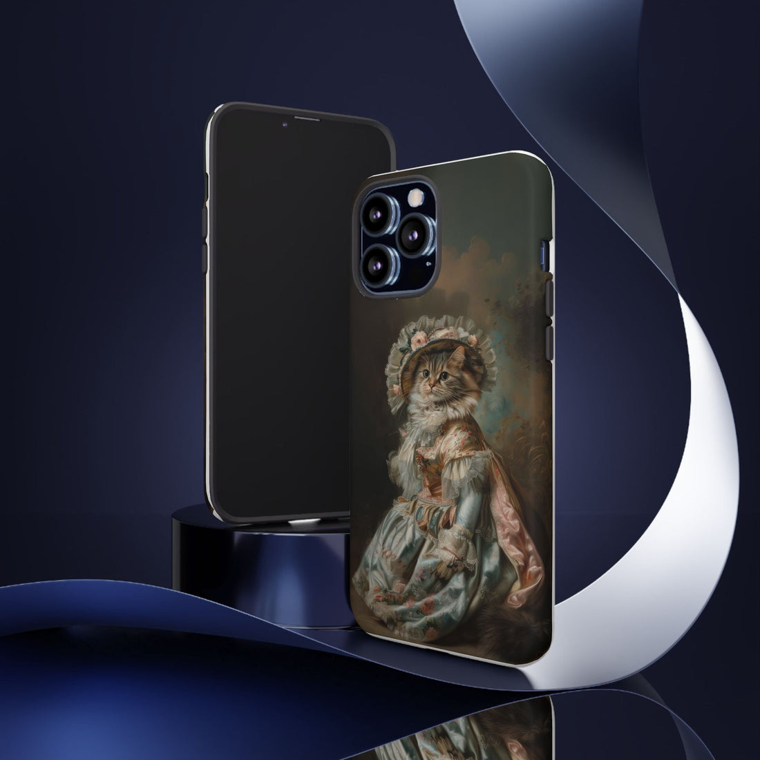 Charming Vintage Cat Phone Case – Unique Gift