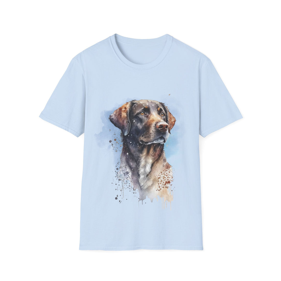 Watercolor Dog Art T-Shirt – Pet Lover Gift