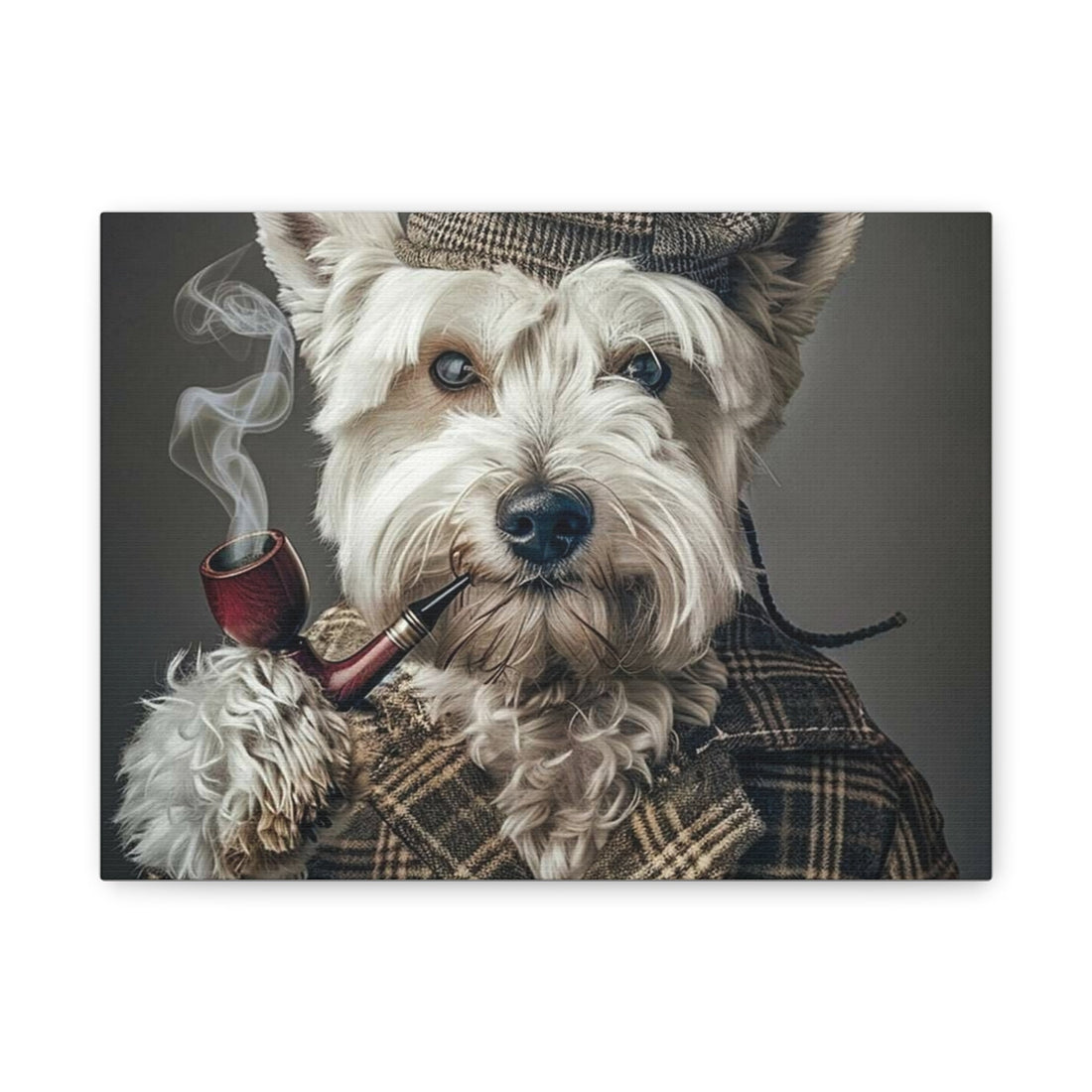 Whimsical Pet Portrait Canvas – Unique Wall Art