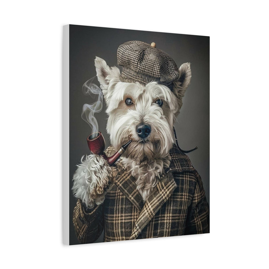 Whimsical Pet Portrait Canvas – Unique Wall Art
