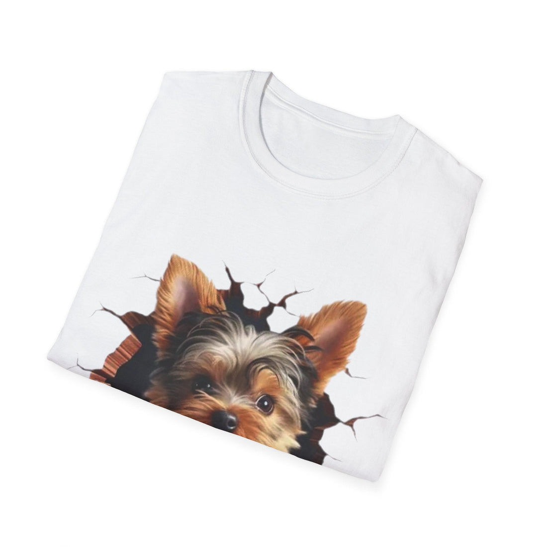 Cute Yorkie 3D Graphic Tee – Pet Gift