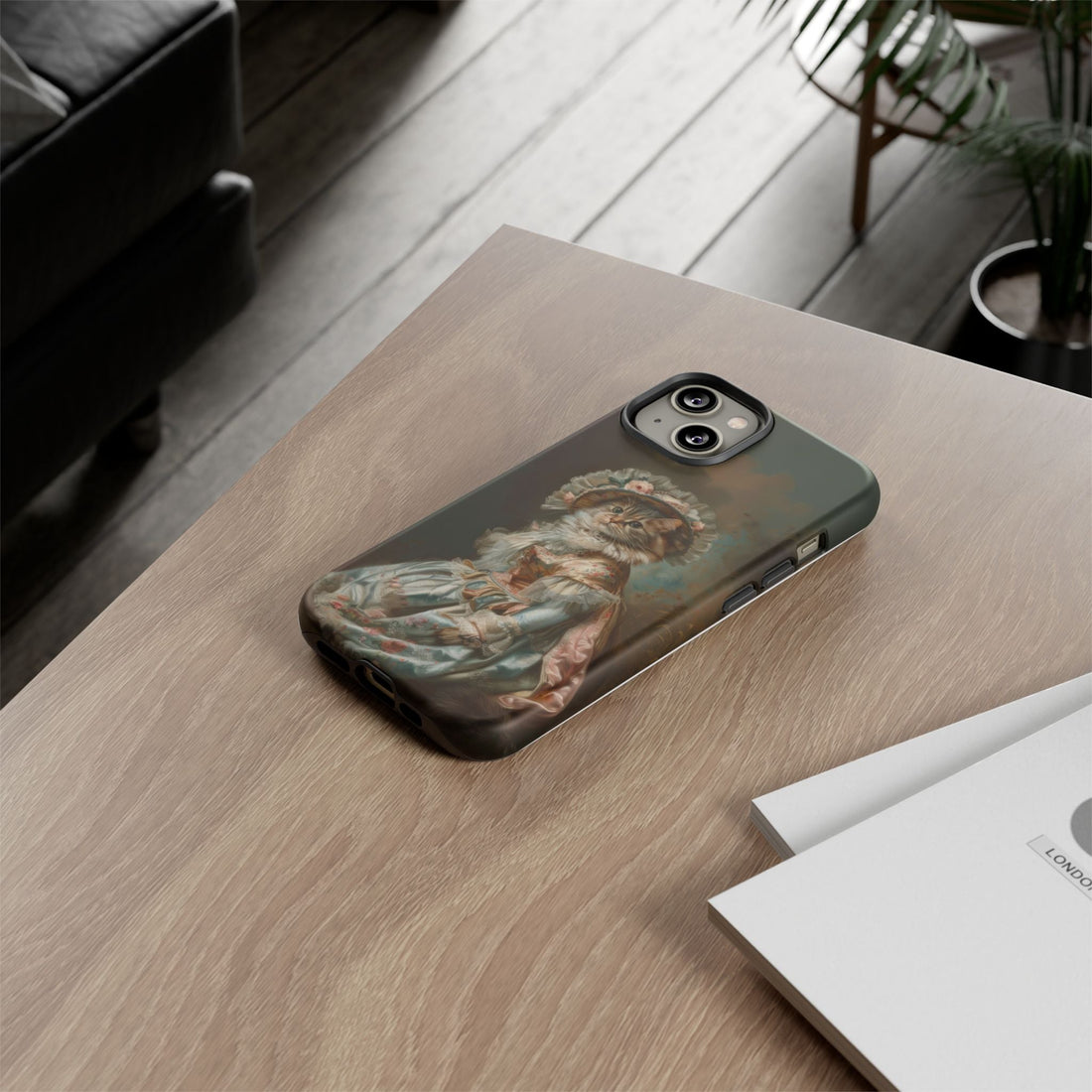Charming Vintage Cat Phone Case – Unique Gift