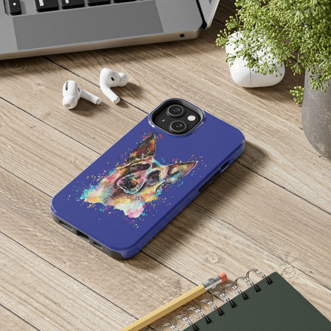Vibrant Dog Art Tough Phone Case – Unique Gift