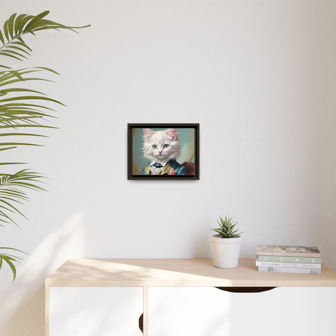 Framed Cat Portrait Art – Unique Wall Decor