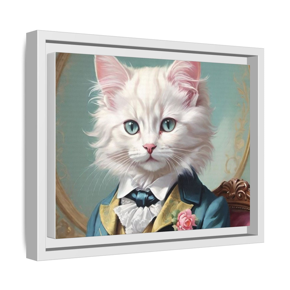 Framed Cat Portrait Art – Unique Wall Decor