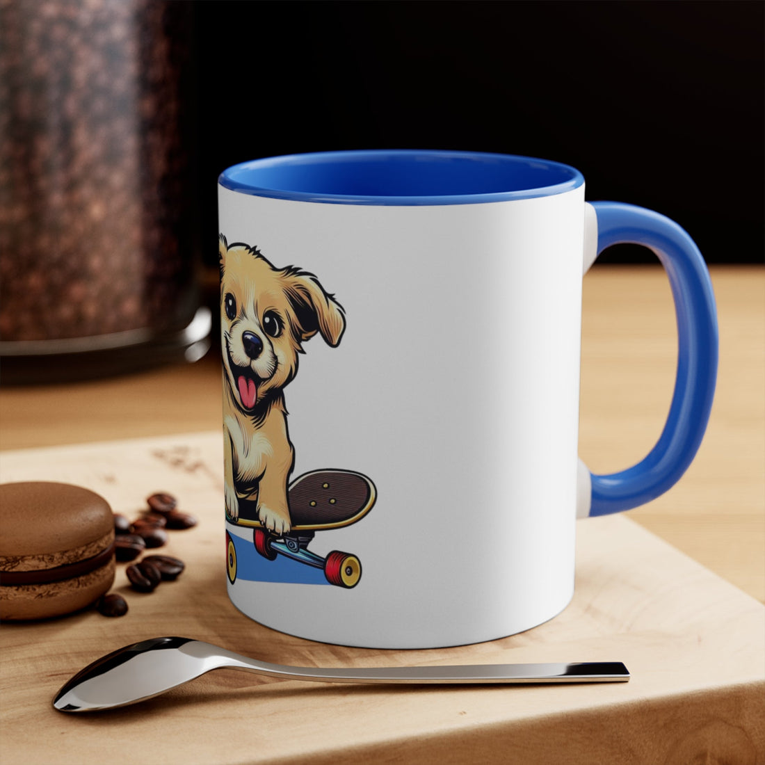 Skateboarding Puppy Mug – Funny Dog Gift