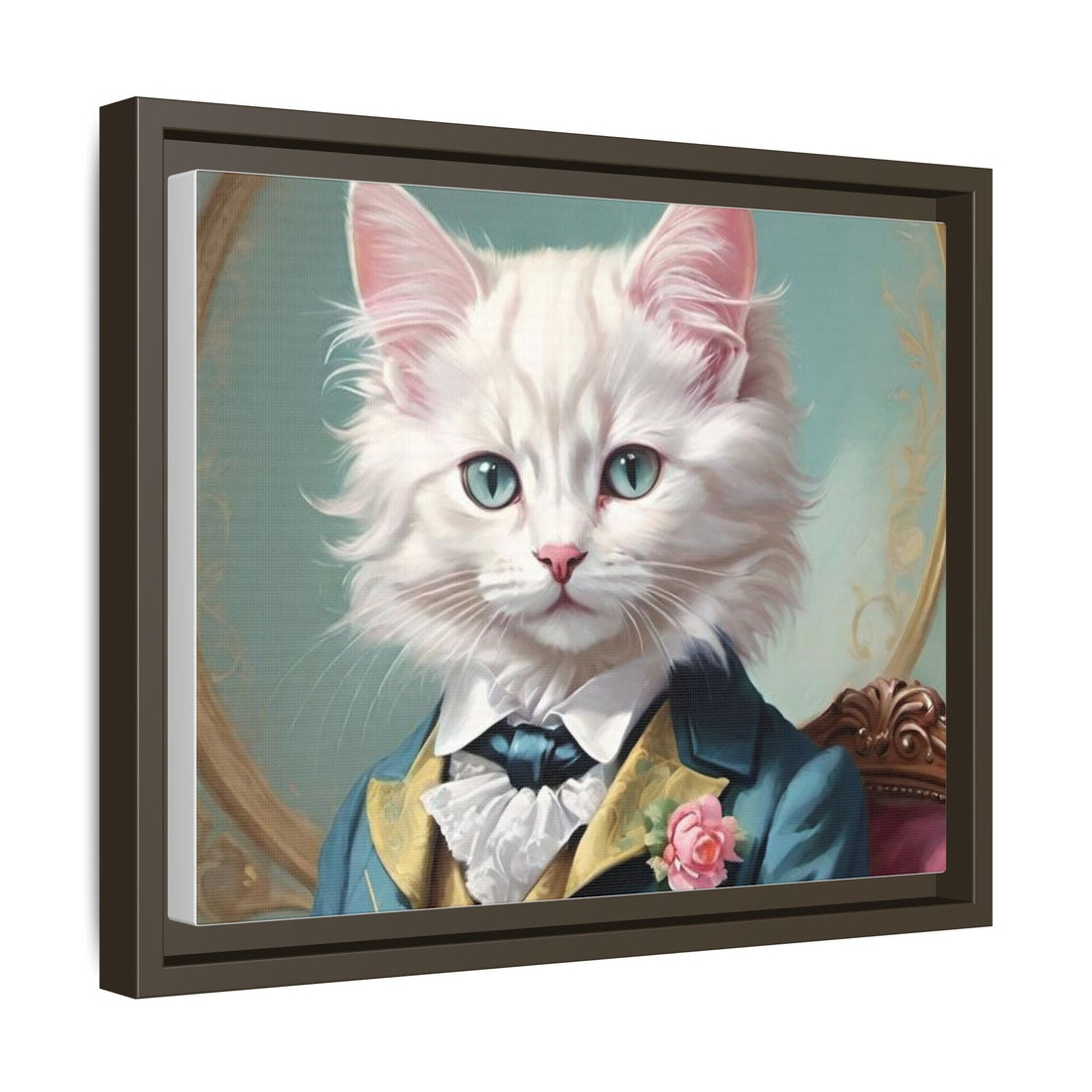 Framed Cat Portrait Art – Unique Wall Decor