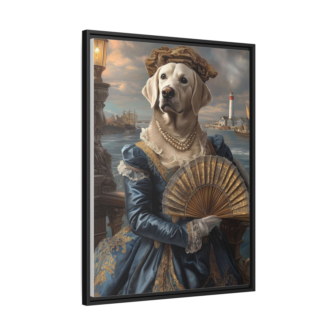 Whimsical Dog Portrait Canvas – Unique Pet Art
