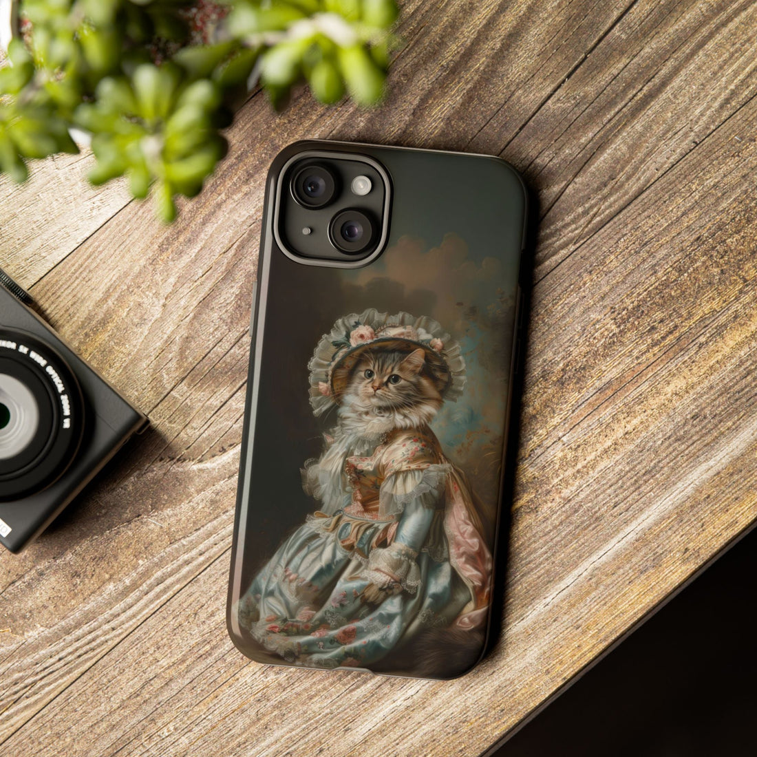 Charming Vintage Cat Phone Case – Unique Gift