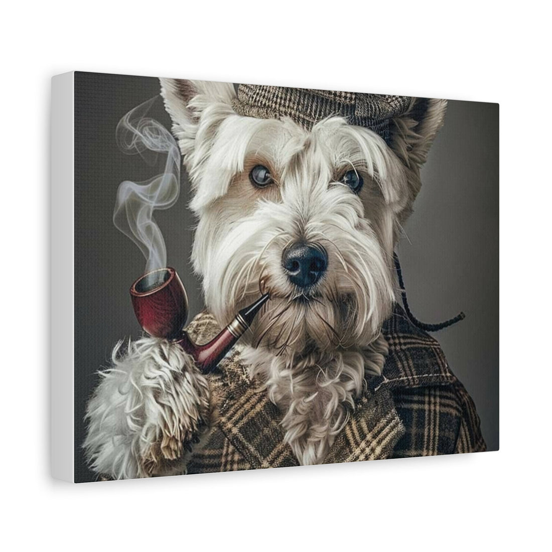 Whimsical Pet Portrait Canvas – Unique Wall Art