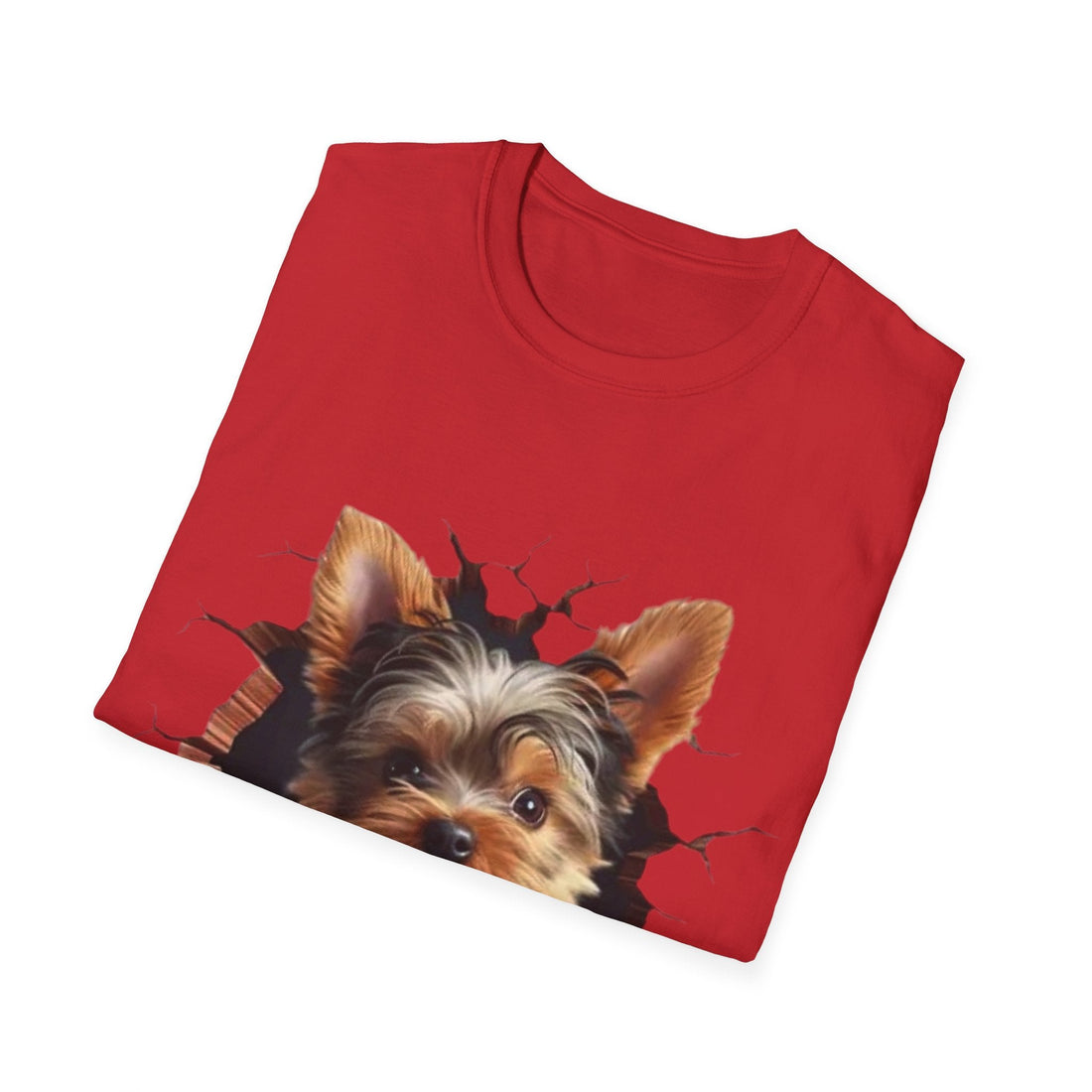 Cute Yorkie 3D Graphic Tee – Pet Gift