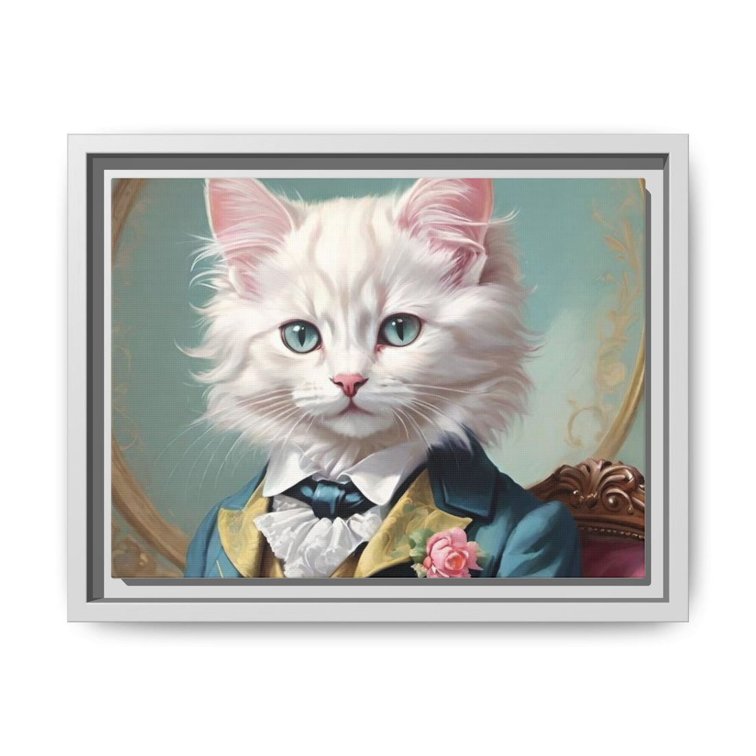 Framed Cat Portrait Art – Unique Wall Decor
