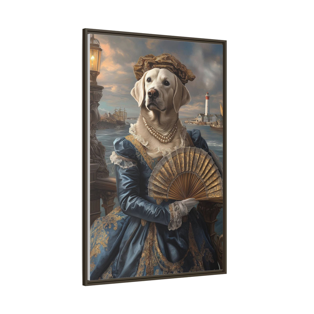 Whimsical Dog Portrait Canvas – Unique Pet Art