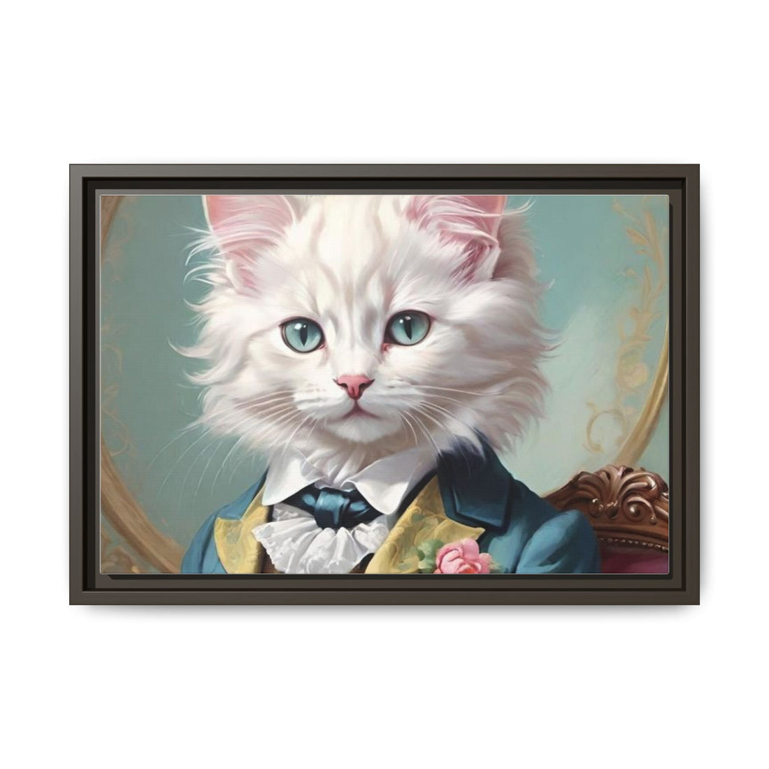 Framed Cat Portrait Art – Unique Wall Decor