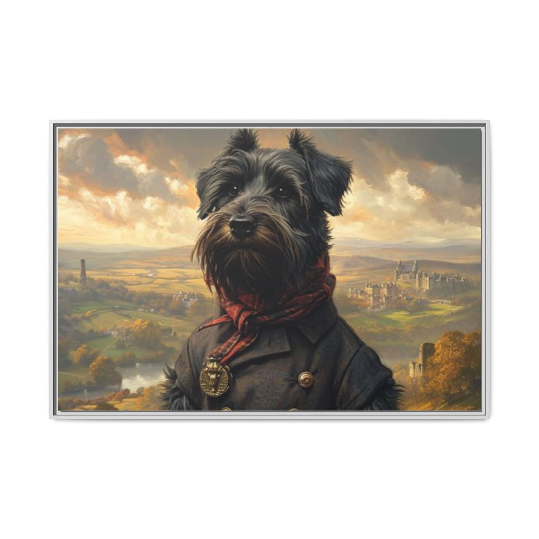 Framed Dog Portrait Canvas – Unique Wall Art
