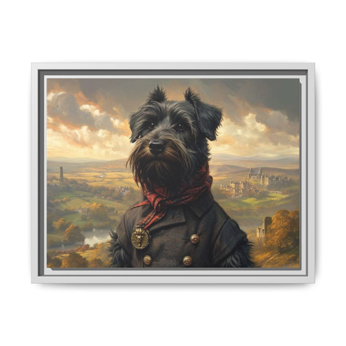 Framed Dog Portrait Canvas – Unique Wall Art