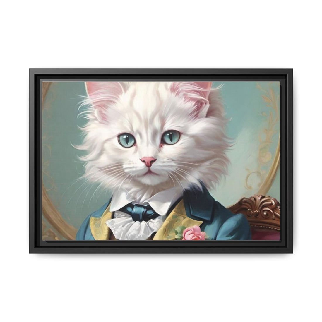 Framed Cat Portrait Art – Unique Wall Decor