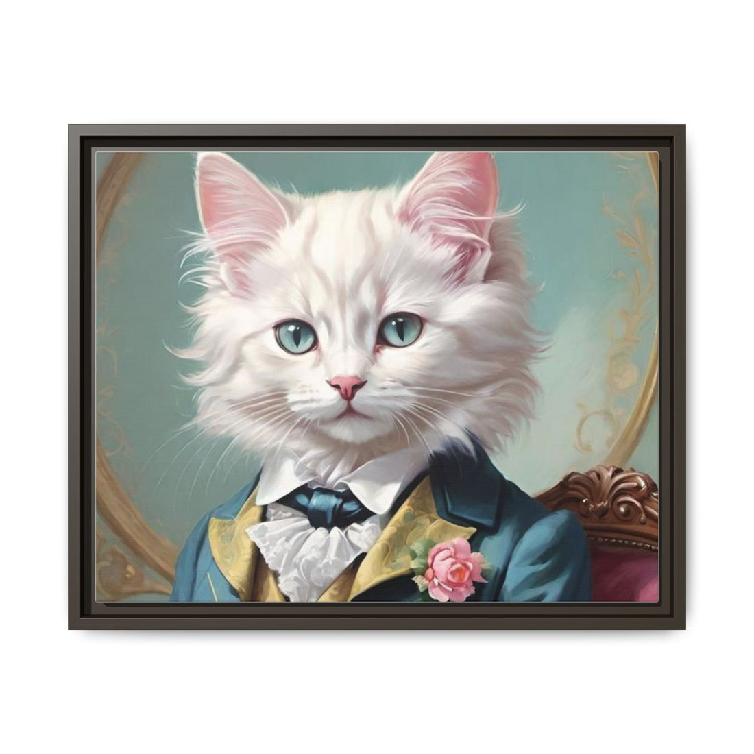 Framed Cat Portrait Art – Unique Wall Decor