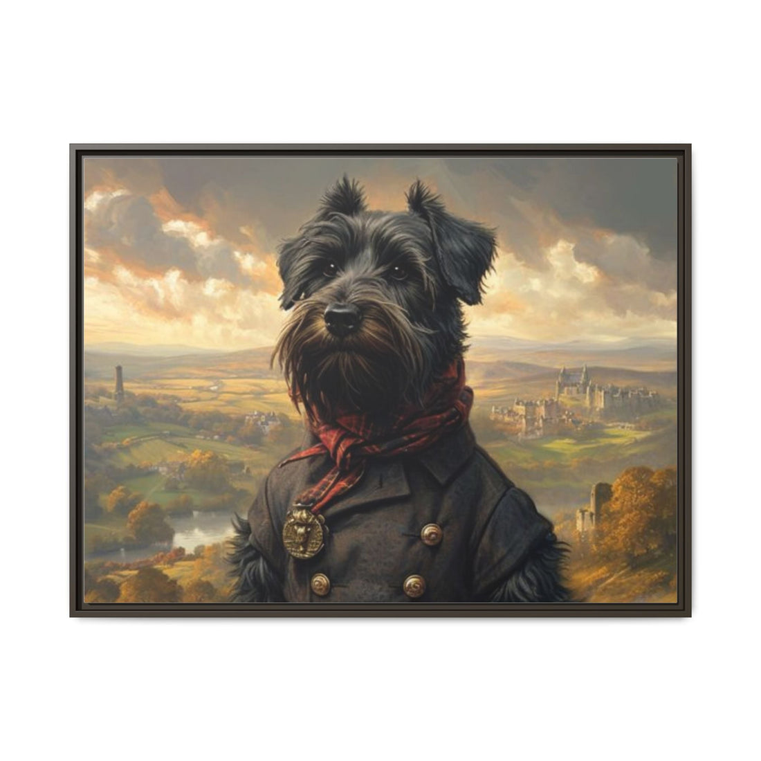 Framed Dog Portrait Canvas – Unique Wall Art