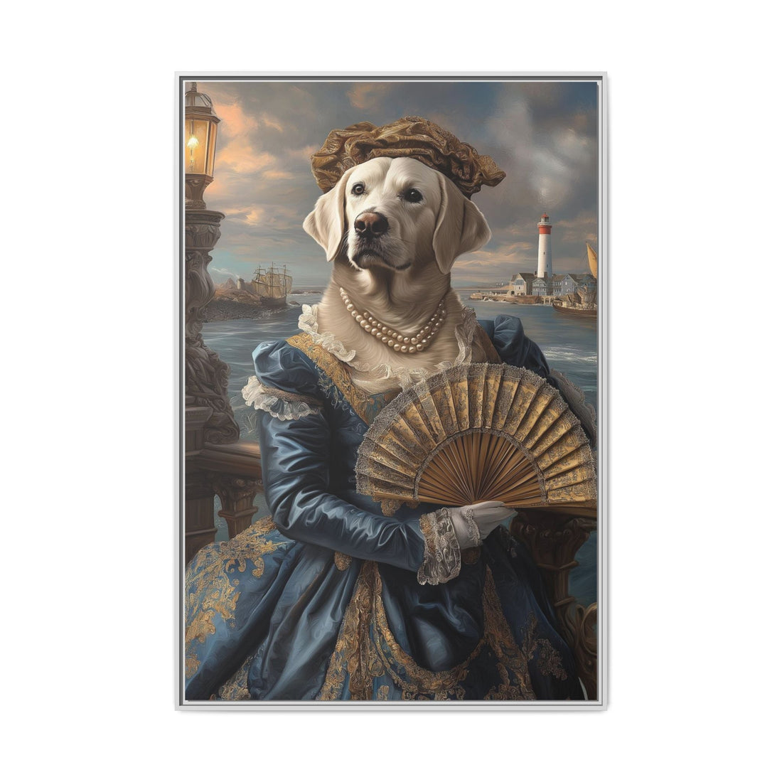 Whimsical Dog Portrait Canvas – Unique Pet Art