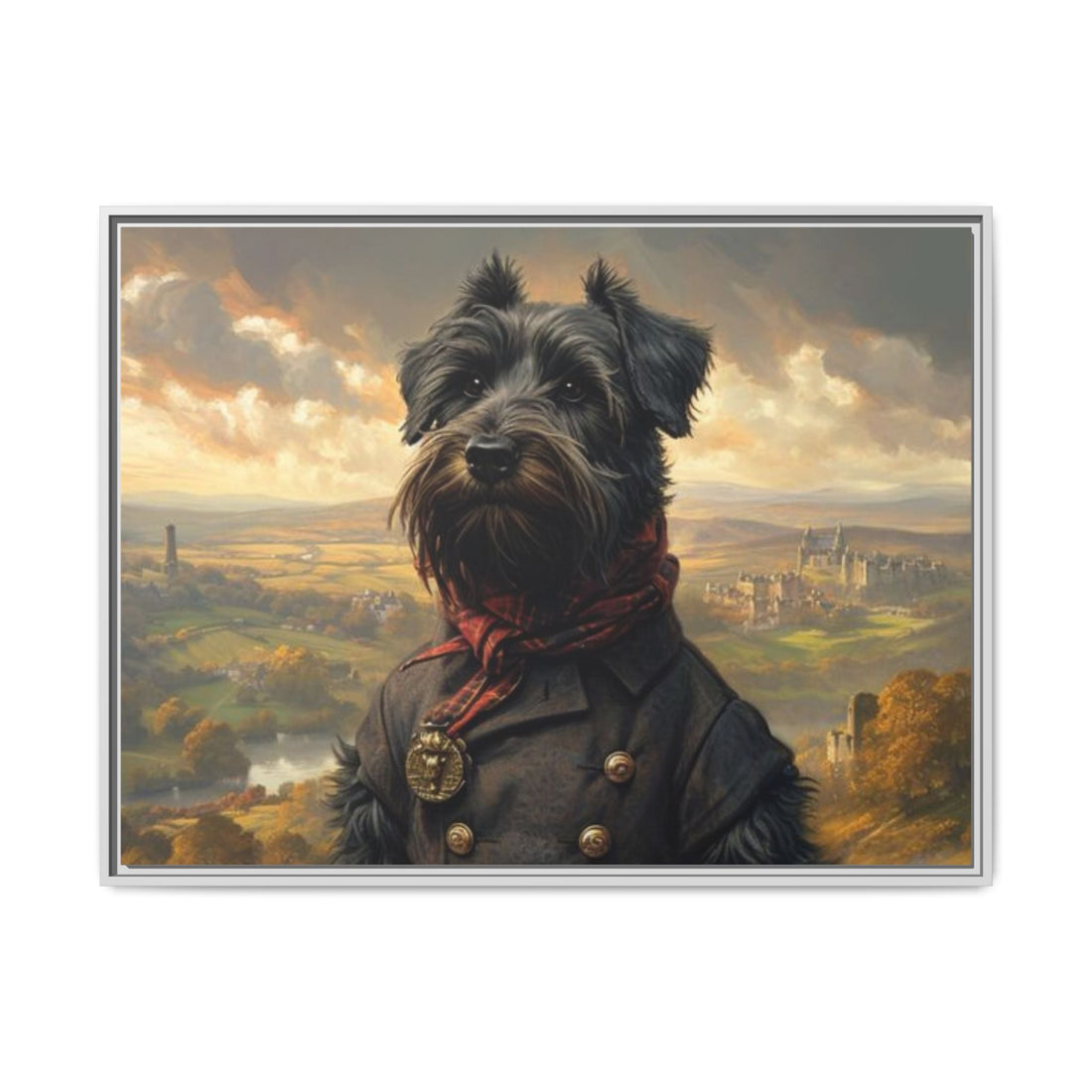 Framed Dog Portrait Canvas – Unique Wall Art