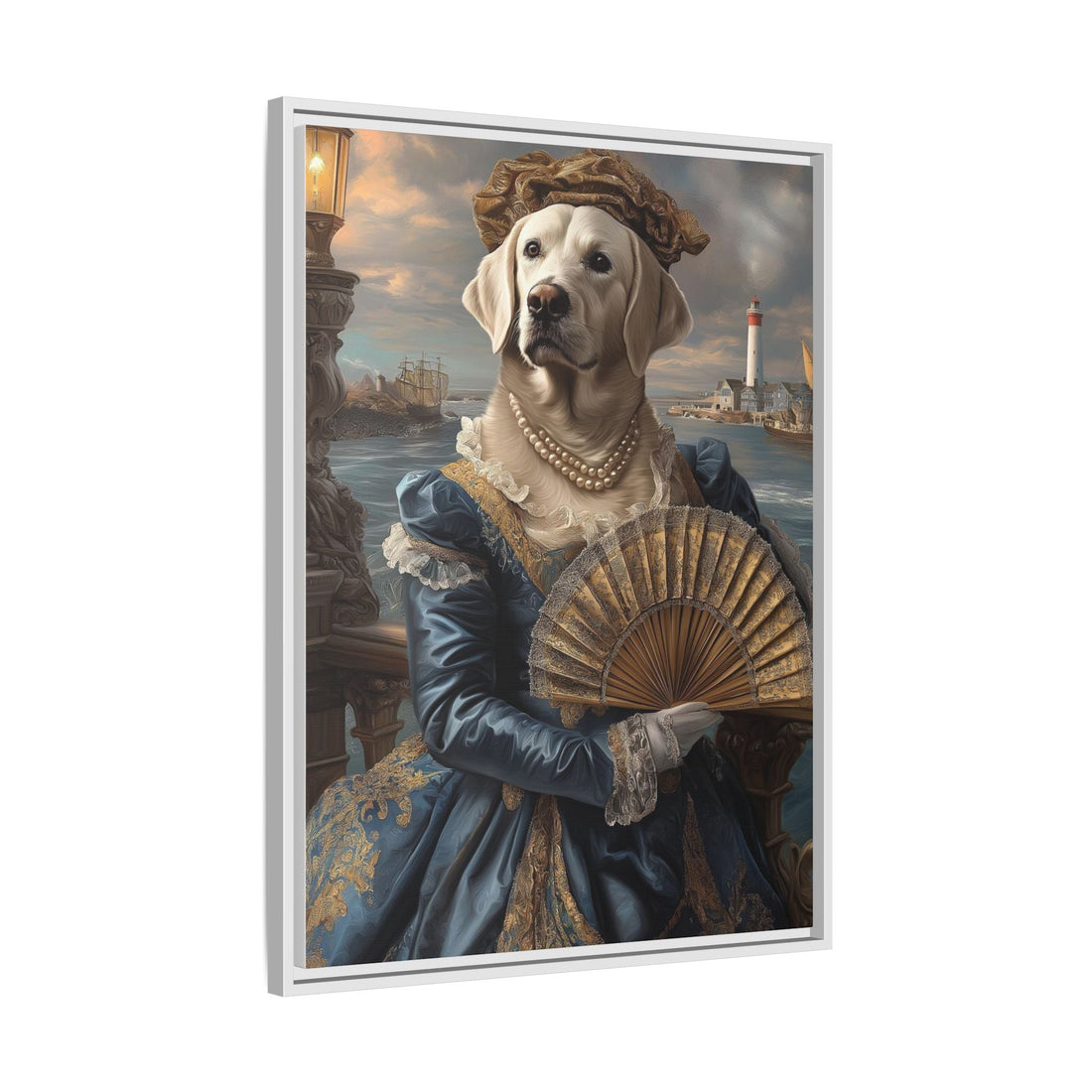 Whimsical Dog Portrait Canvas – Unique Pet Art