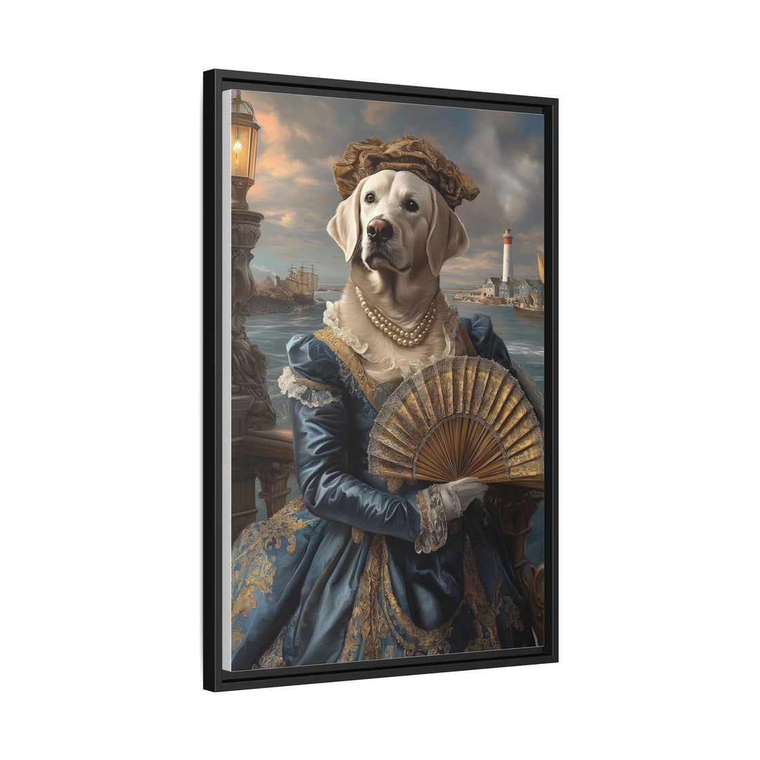 Whimsical Dog Portrait Canvas – Unique Pet Art