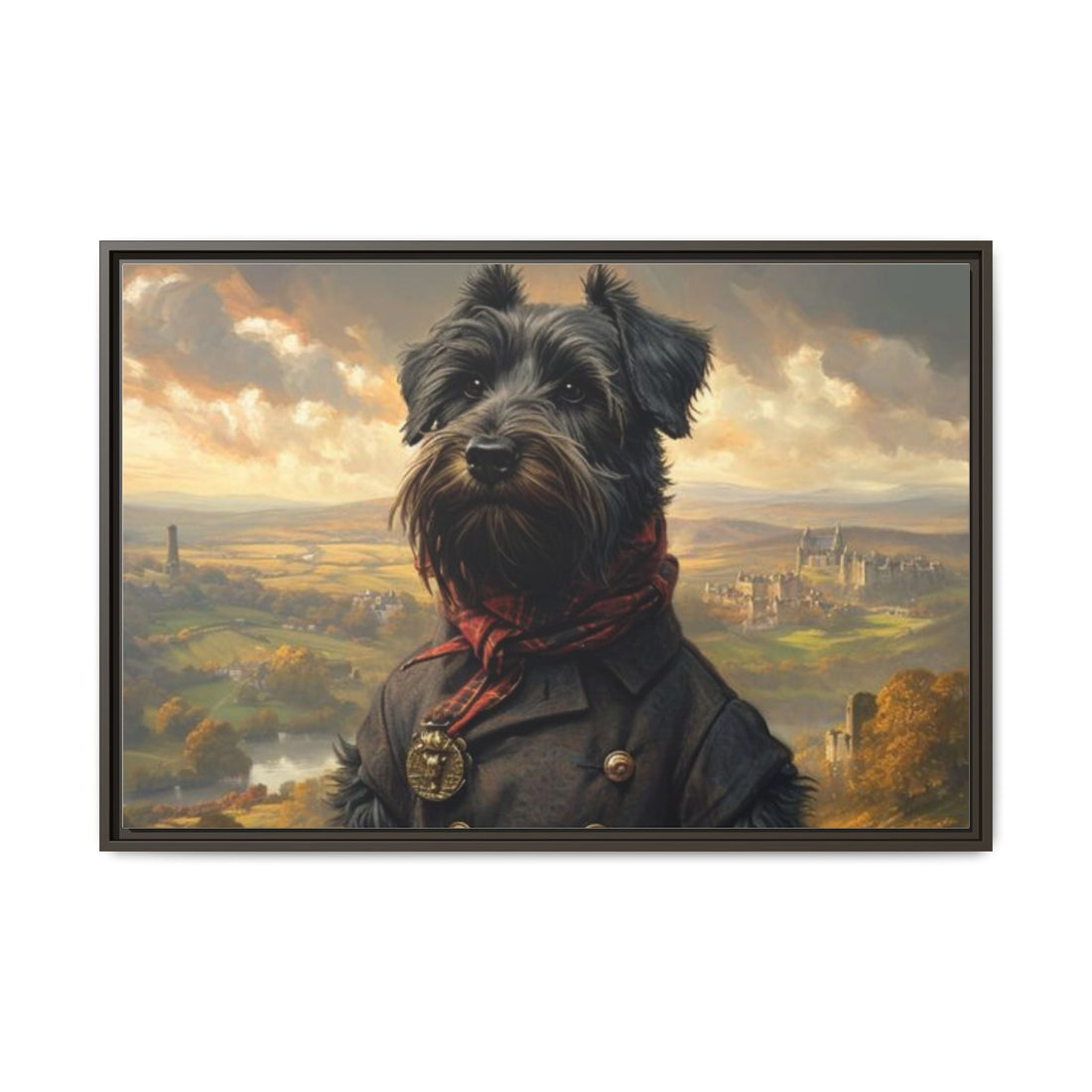 Framed Dog Portrait Canvas – Unique Wall Art