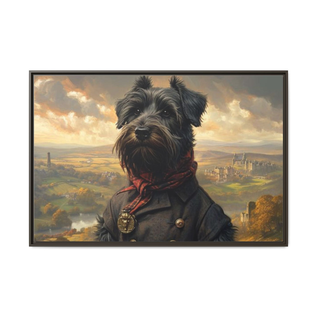 Framed Dog Portrait Canvas – Unique Wall Art