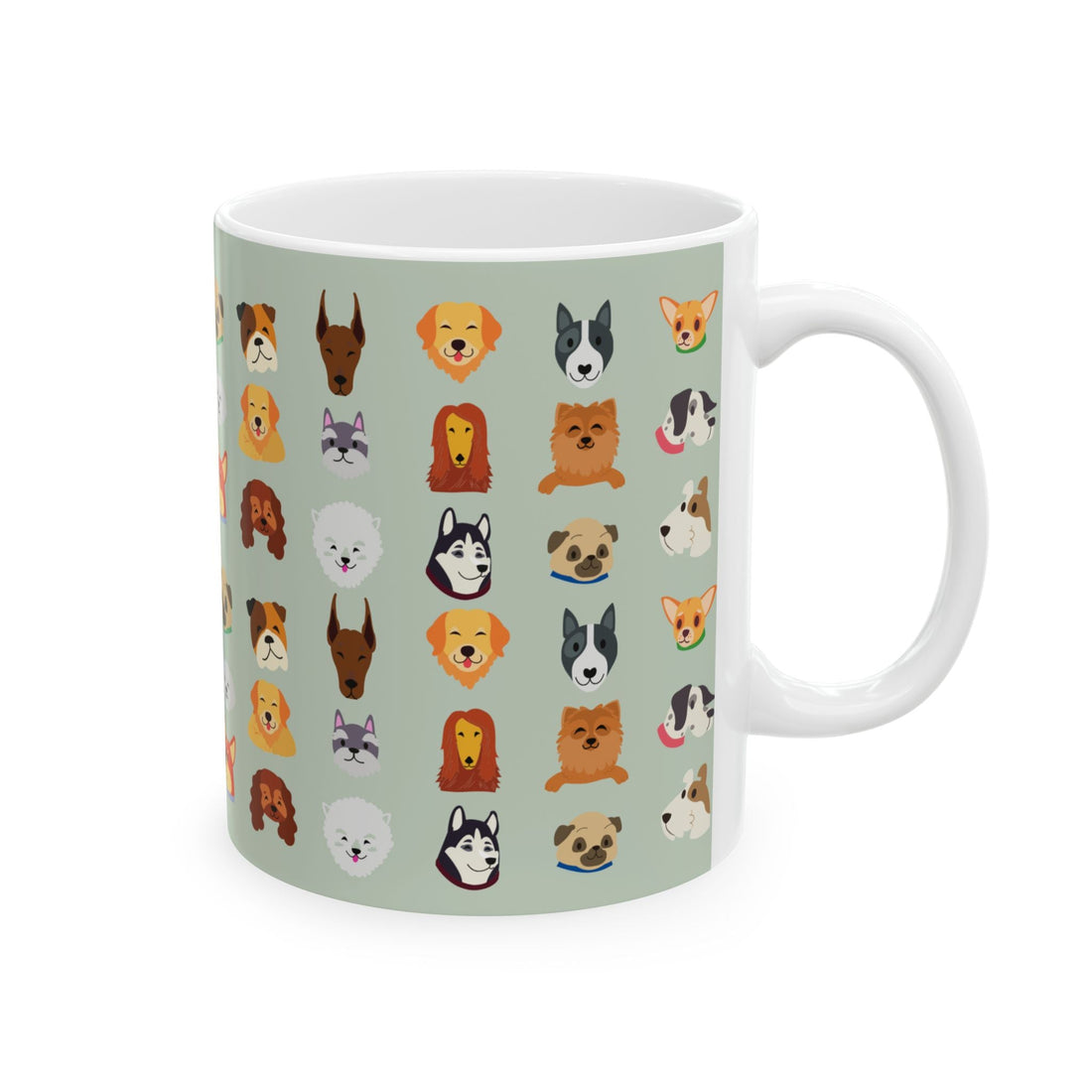 Cute Dog Breed Ceramic Mug – Dog Lover Gift
