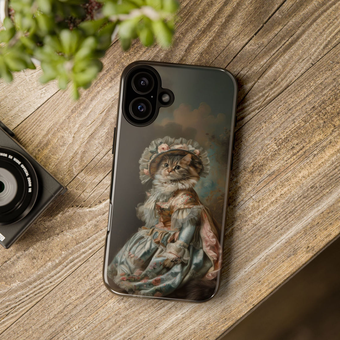 Charming Vintage Cat Phone Case – Unique Gift