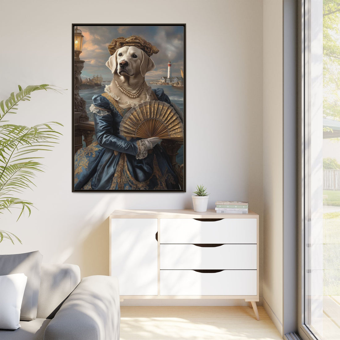 Whimsical Dog Portrait Canvas – Unique Pet Art