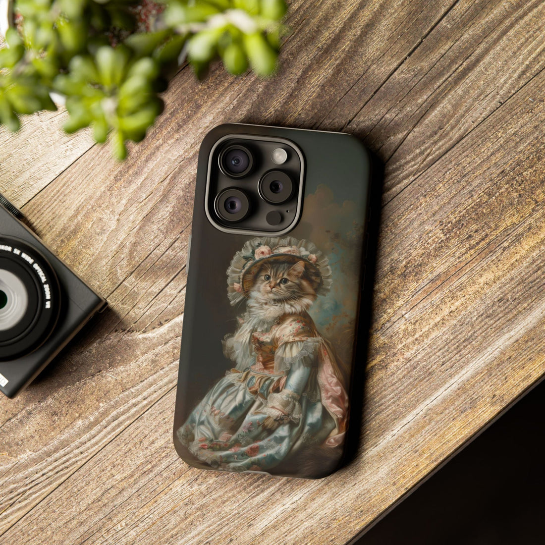 Charming Vintage Cat Phone Case – Unique Gift