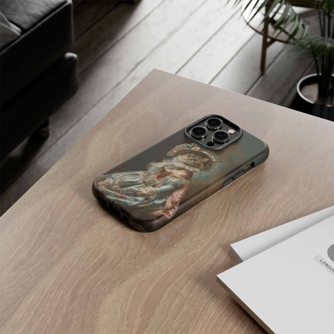 Charming Vintage Cat Phone Case – Unique Gift