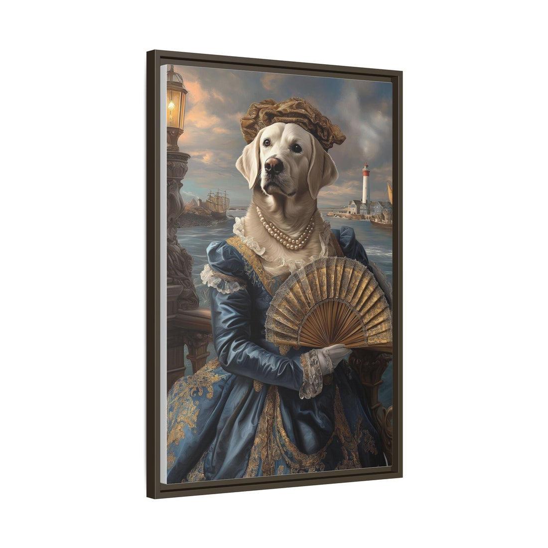 Whimsical Dog Portrait Canvas – Unique Pet Art