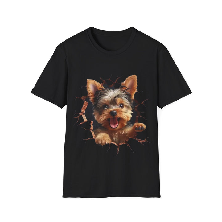 Cute Yorkie 3D Graphic Tee – Pet Gift