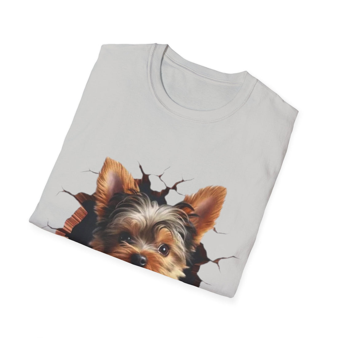 Cute Yorkie 3D Graphic Tee – Pet Gift