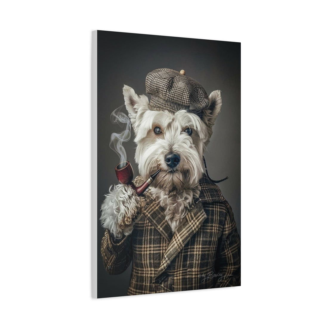 Whimsical Pet Portrait Canvas – Unique Wall Art