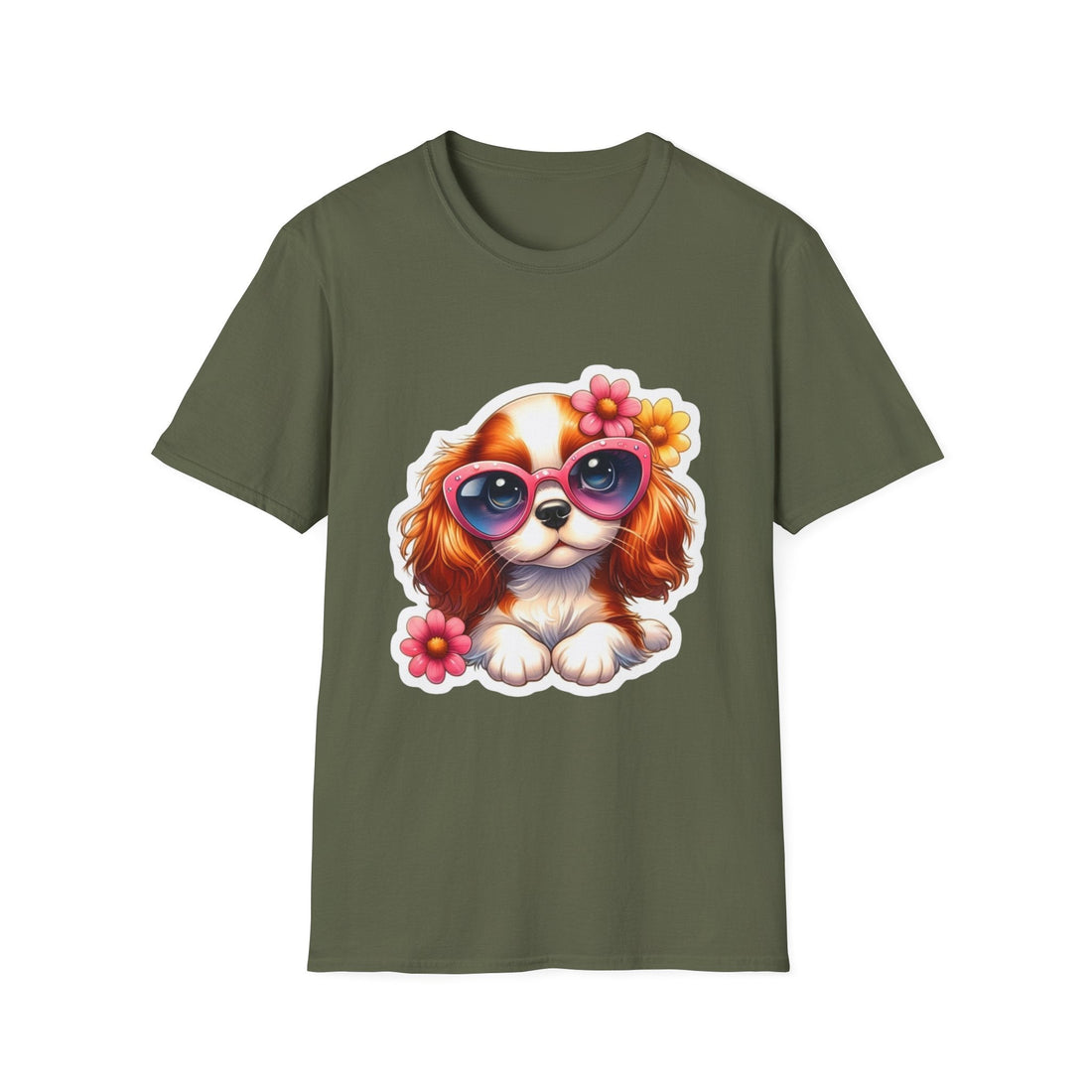 Cute Dog Glasses T-Shirt – Pet Lover Gift
