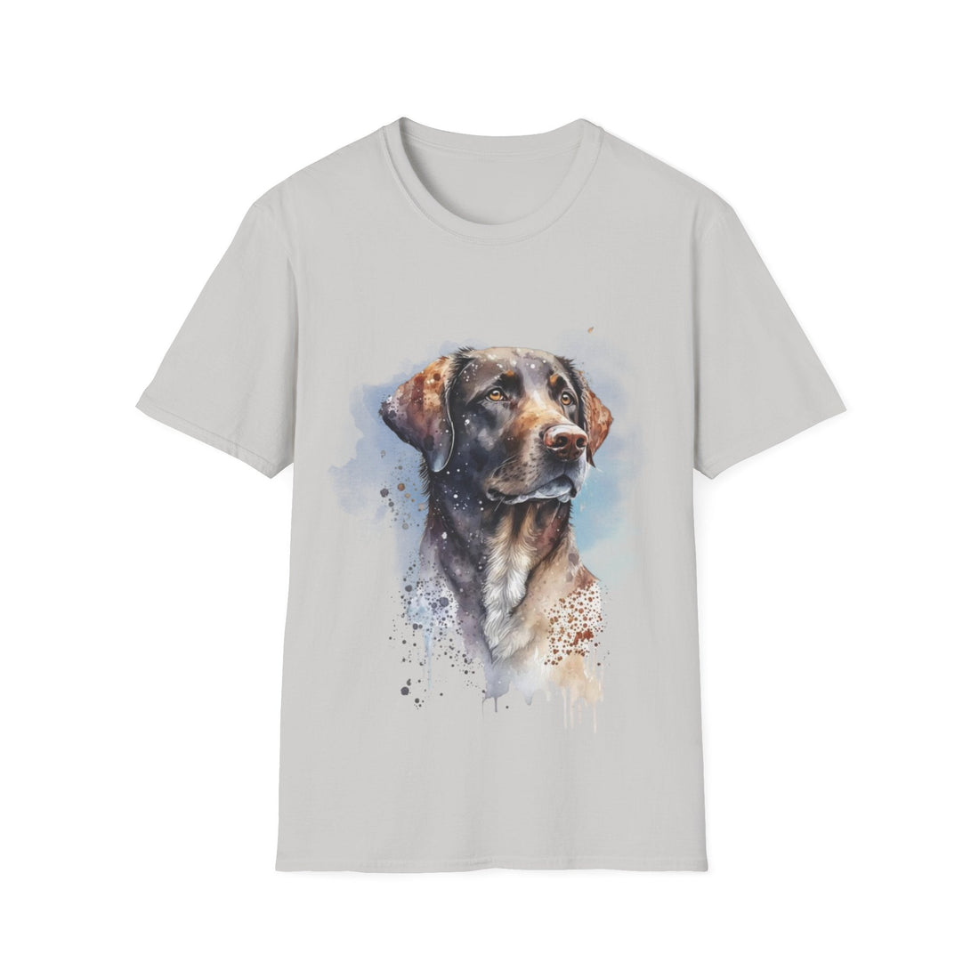 Watercolor Dog Art T-Shirt – Pet Lover Gift