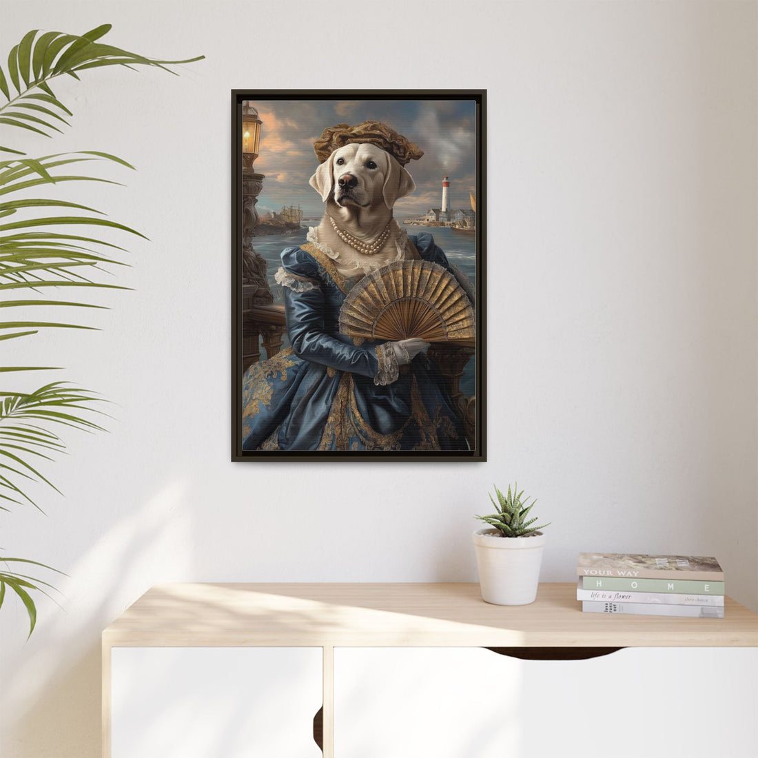 Whimsical Dog Portrait Canvas – Unique Pet Art