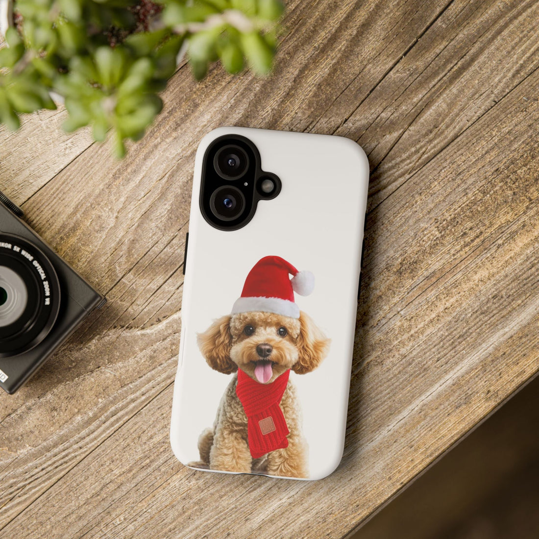 Festive Dog Phone Case – Holiday Gift for Pet Lovers