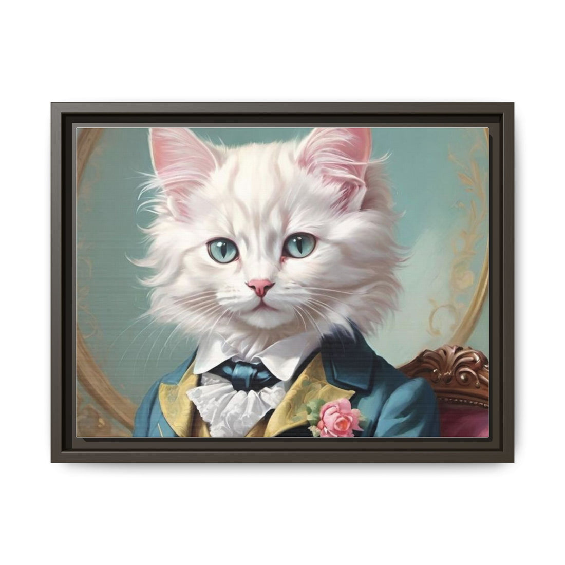Framed Cat Portrait Art – Unique Wall Decor