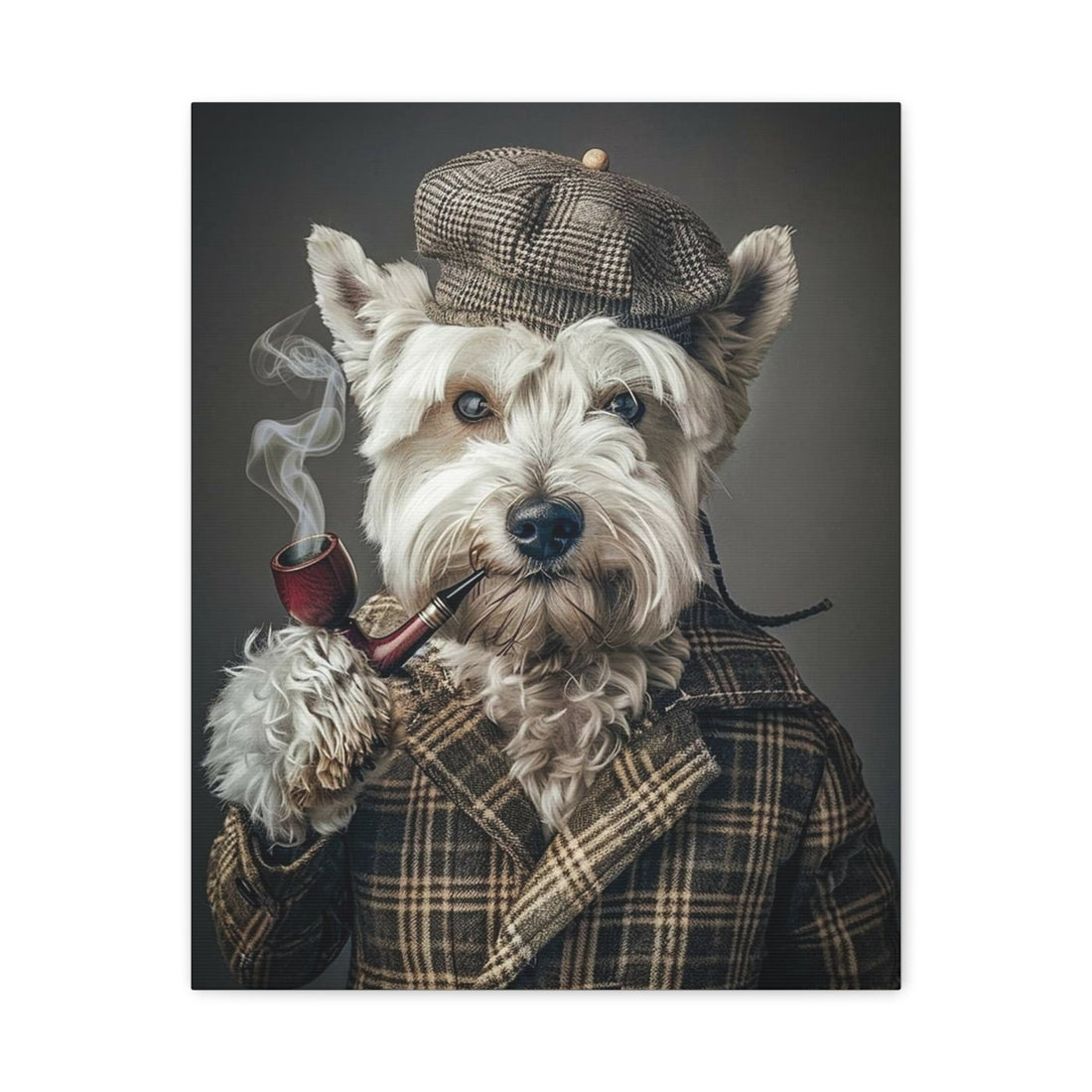 Whimsical Pet Portrait Canvas – Unique Wall Art