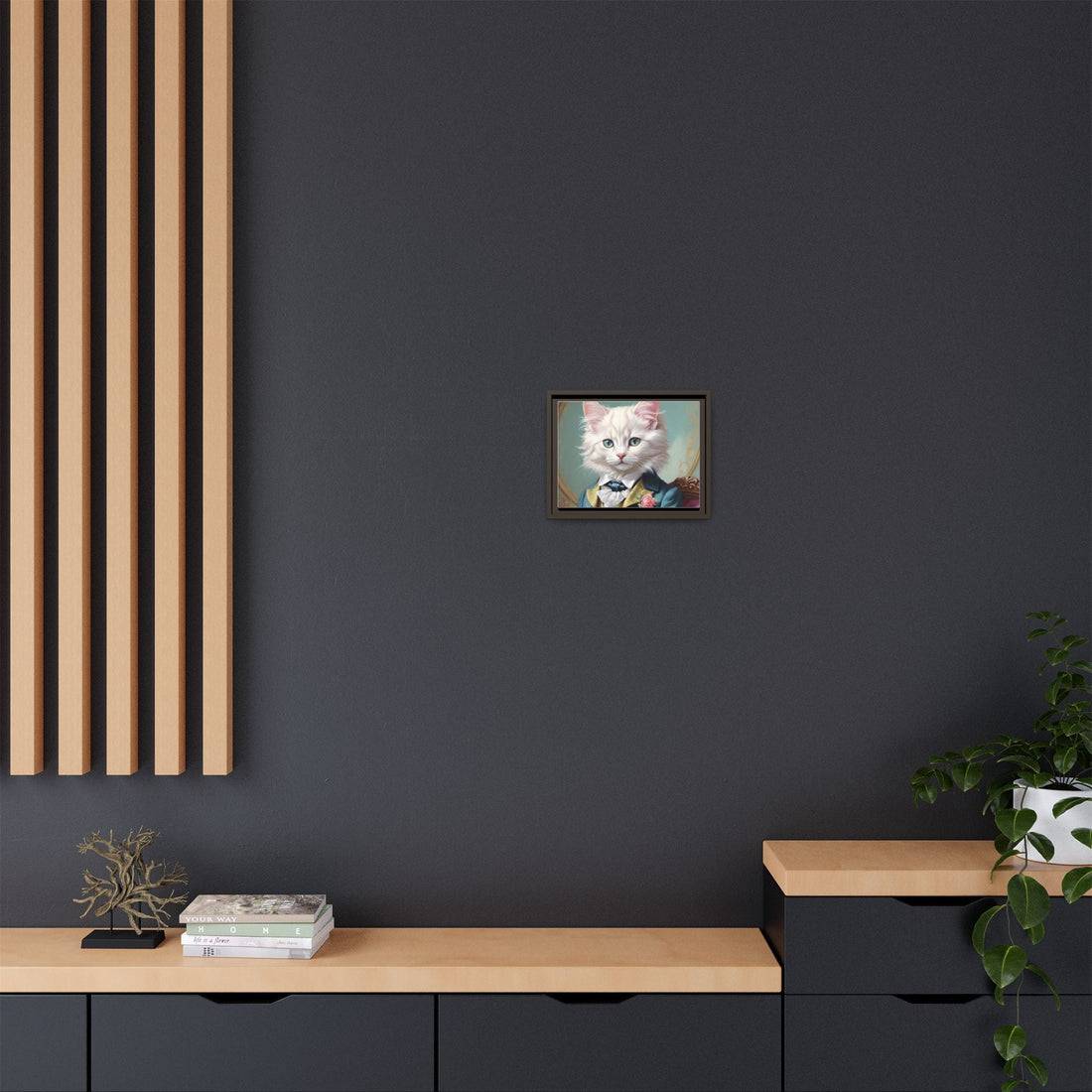 Framed Cat Portrait Art – Unique Wall Decor