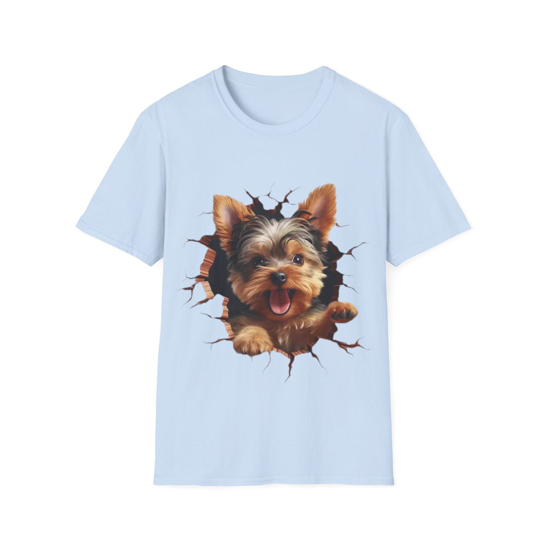 Cute Yorkie 3D Graphic Tee – Pet Gift